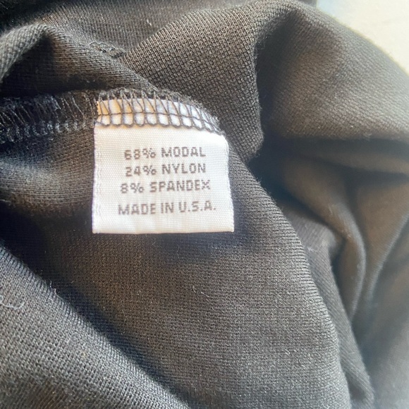 Bryn Walker Tunic Top Black L Modal Blend Lagenlook Boho Minimalist Layering - Picture 5 of 8